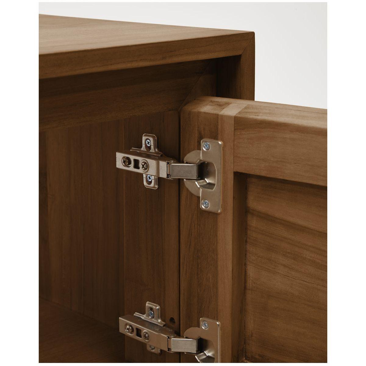 Badezimmermöbel Kenta aus massivem Teakholz mit Nussbaum Finish 60x45