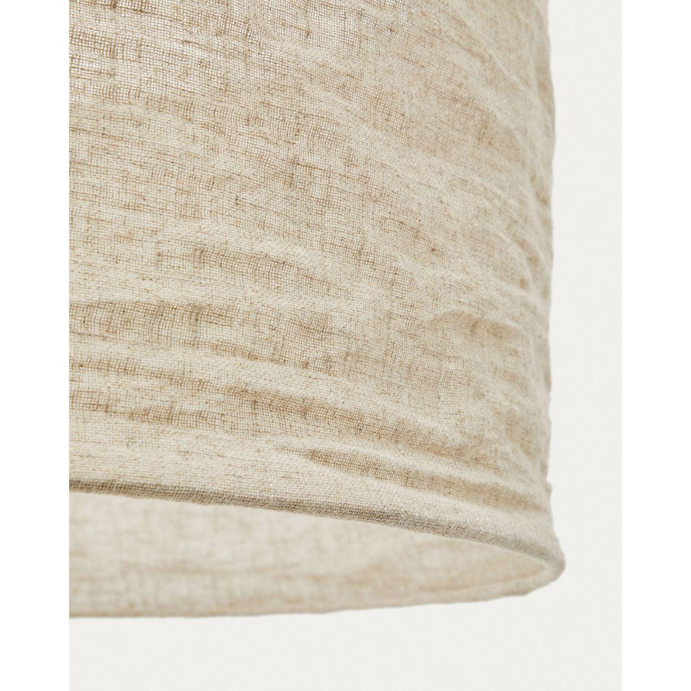 Lampenschirm für Deckenlampe Mariela Leine beige 50x50