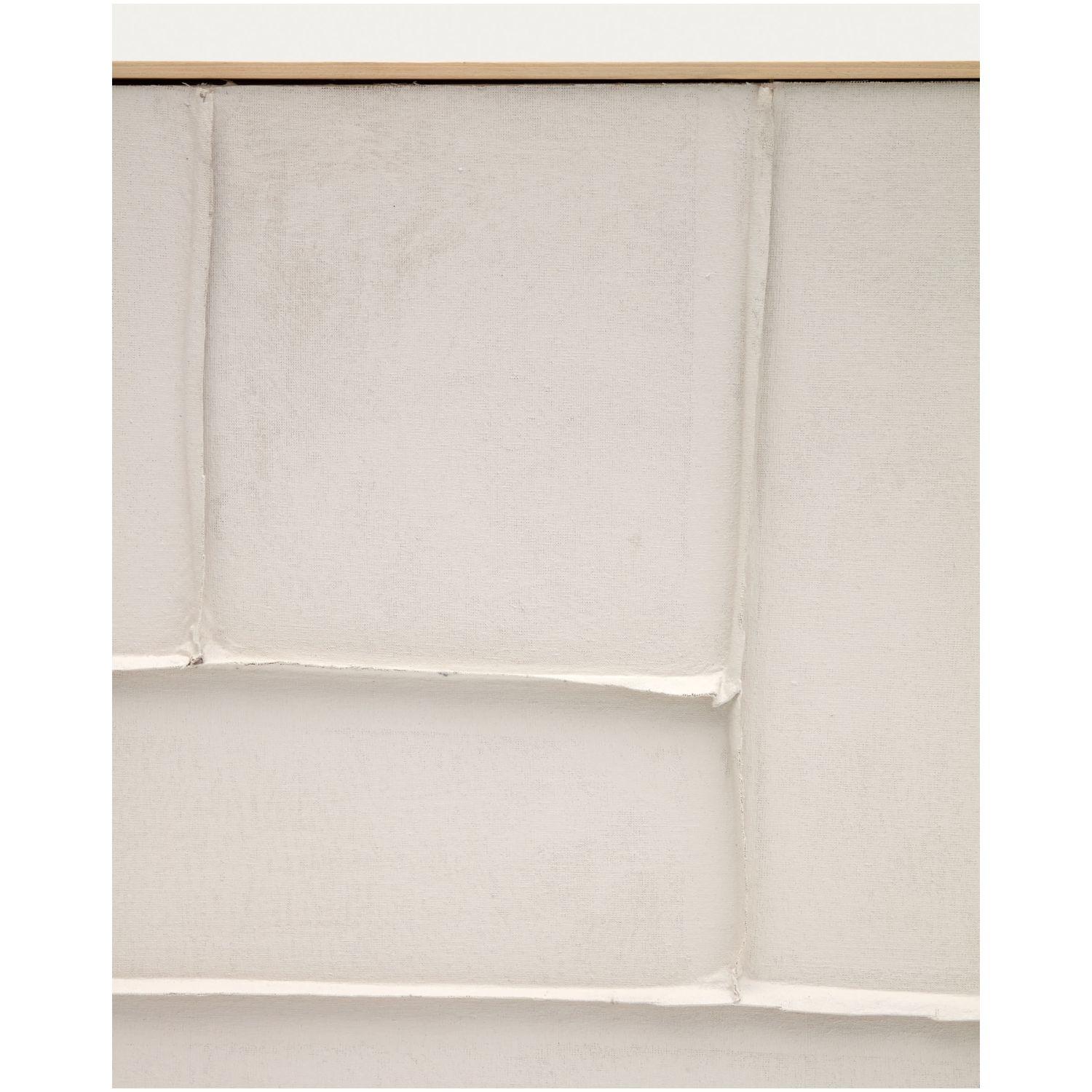 Bild Klis aus Leinen mit geometrischen Formen weiss 120x200