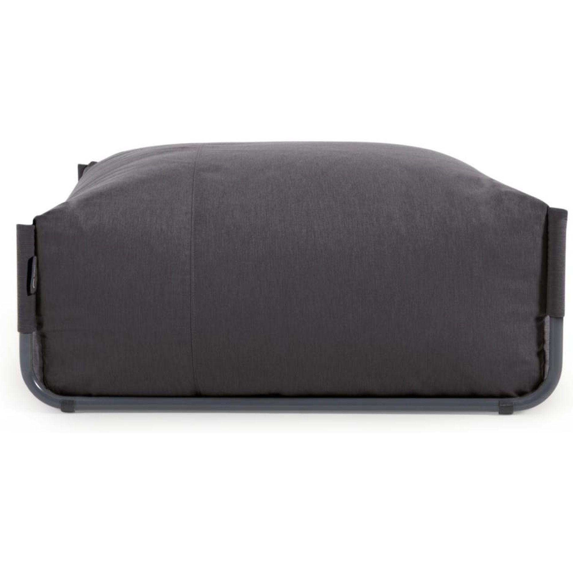 Gartenhocker Outdoor Square dunkelgrau 101x101