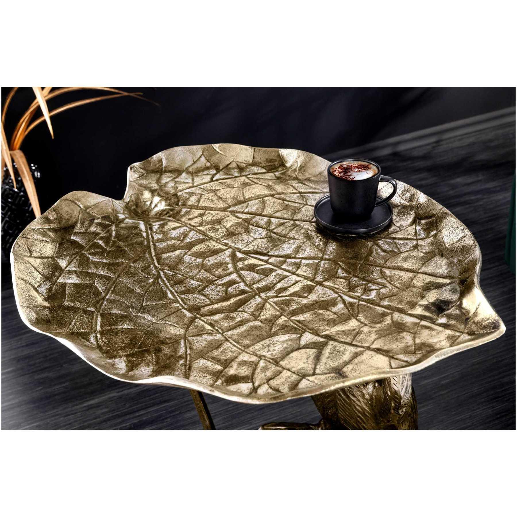 Beistelltisch Affe Metall gold