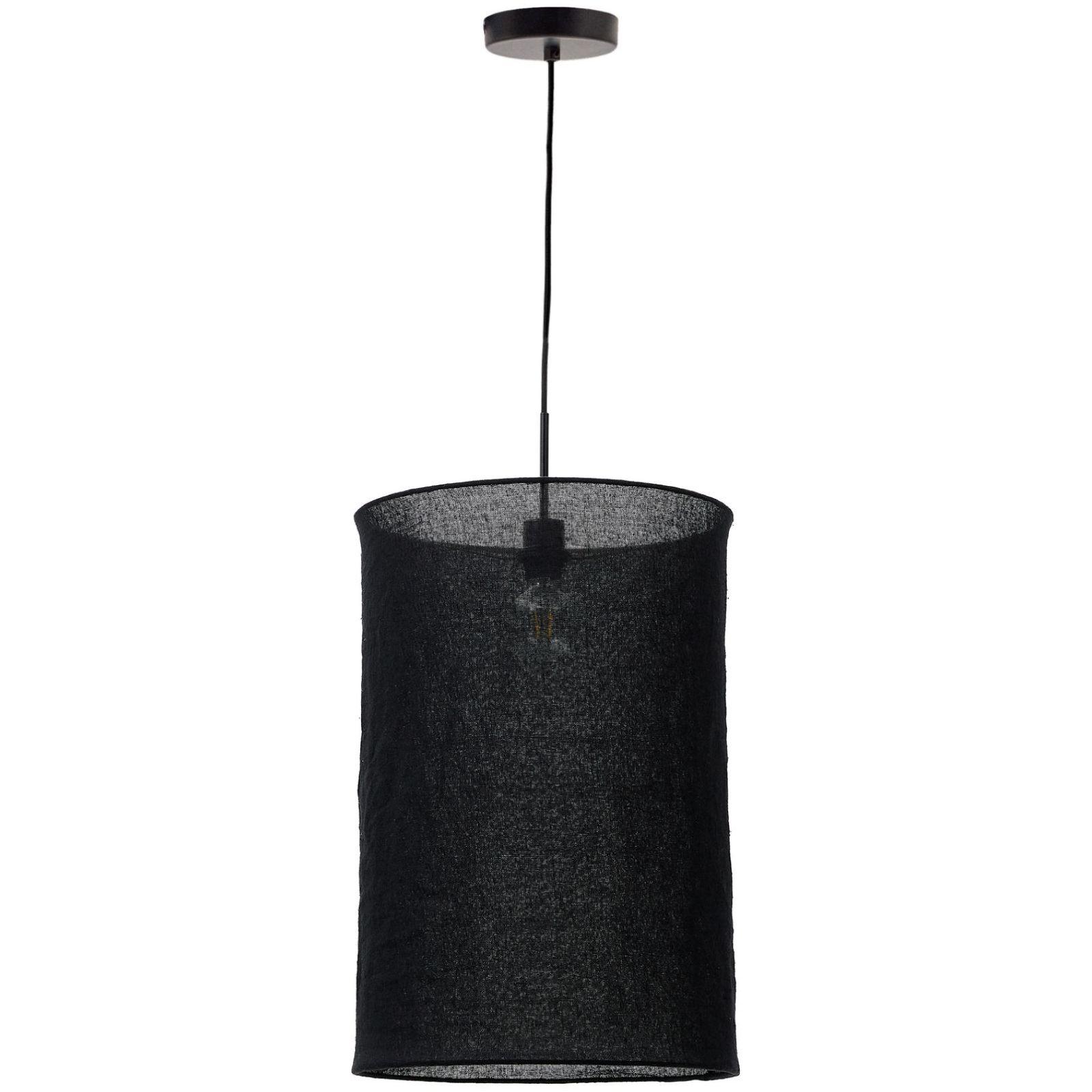 Lampenschirm für Deckenlampe Mariela Leine schwarz 40x40