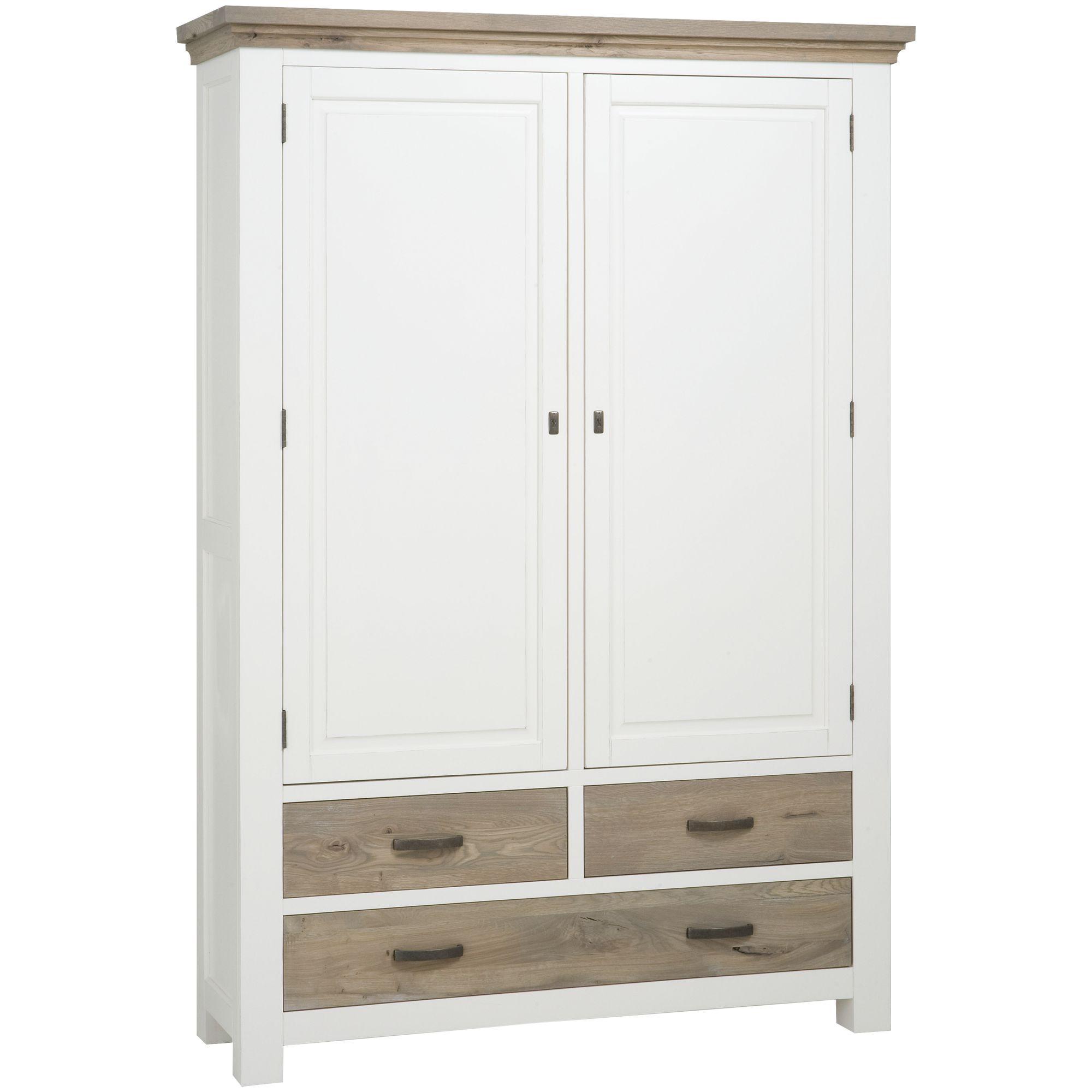 Massivholzschrank Marseille 140x200 Eichenholz Kiefernholz