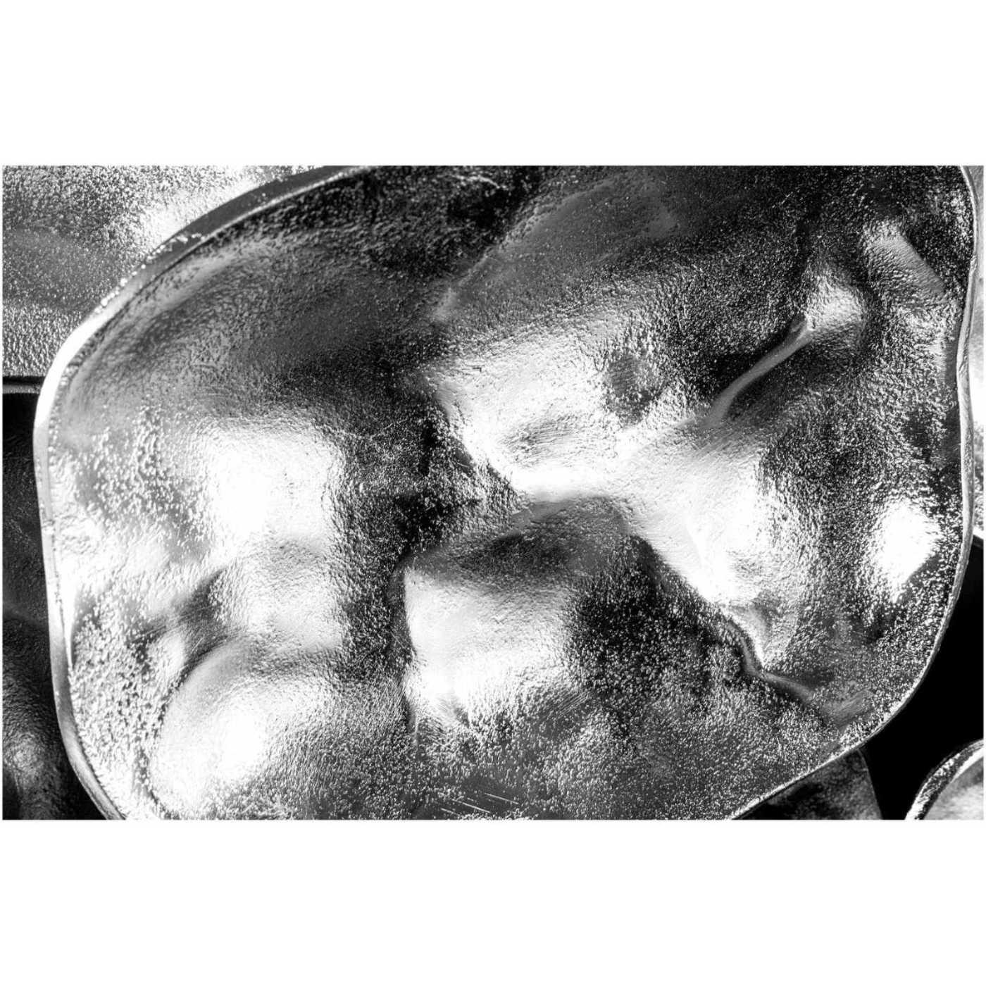 Wanddekoration Bowl Metall silber 100cm Handgemacht