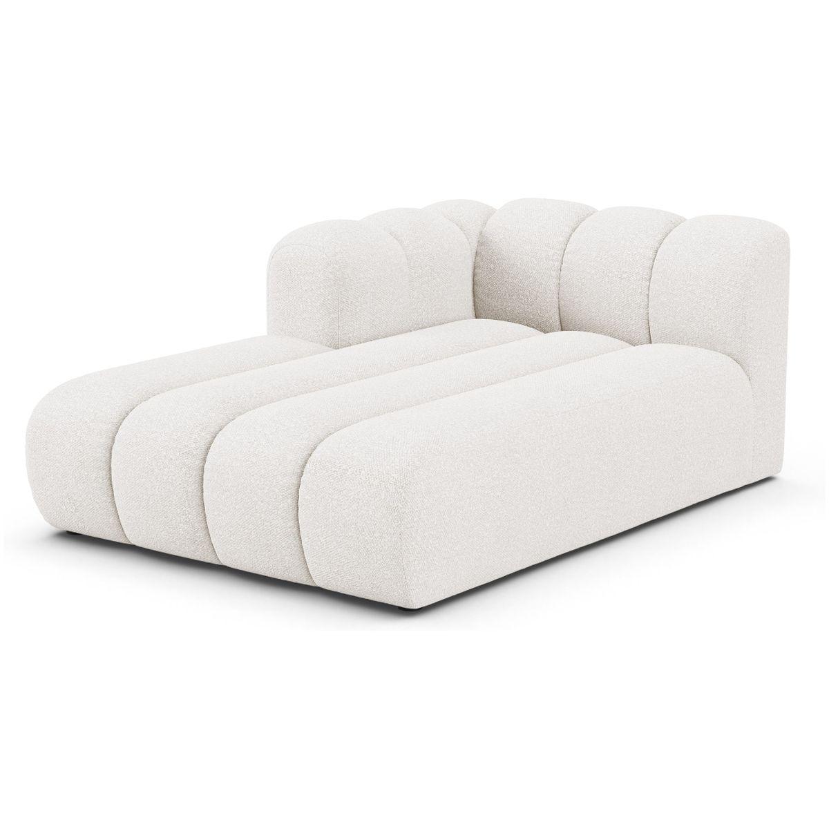 Chaise Longue Lupine - Ausrichtung: links - Bezug: Boucle (Baloo), White