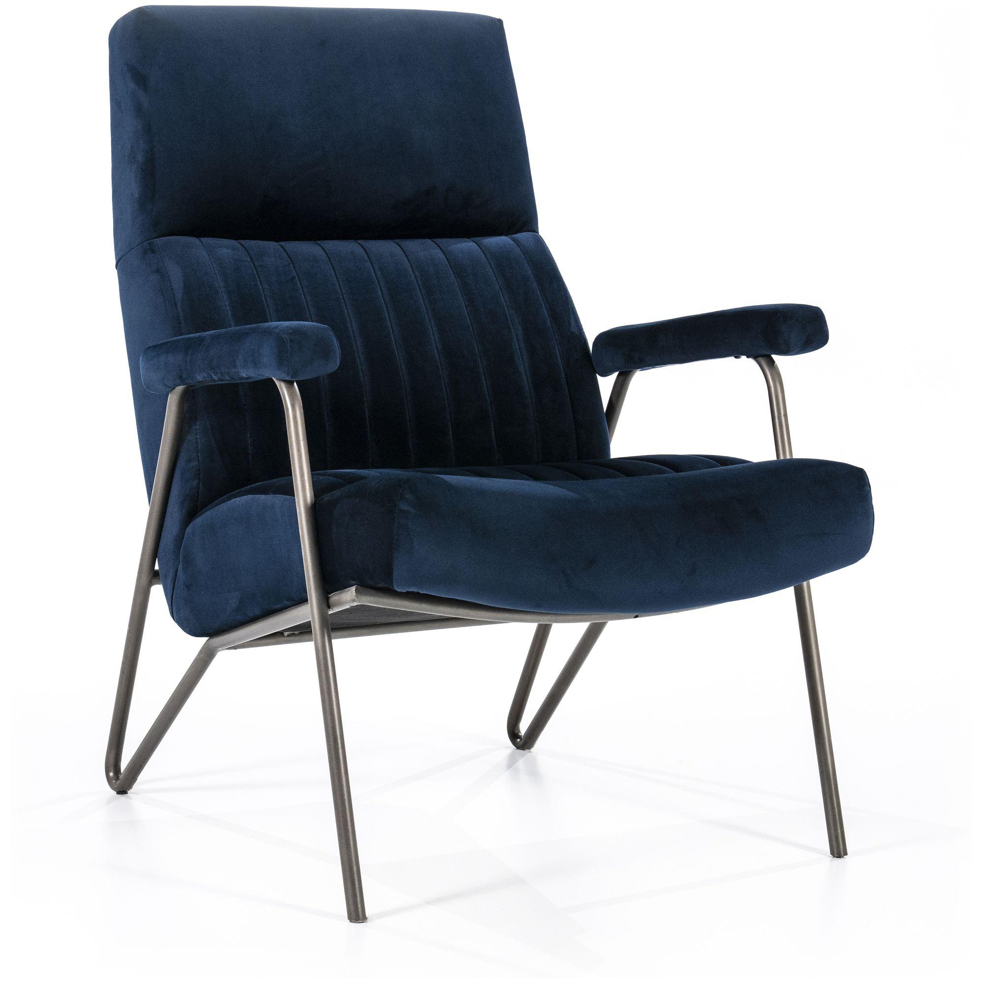Armlehnsessel Bruce blau