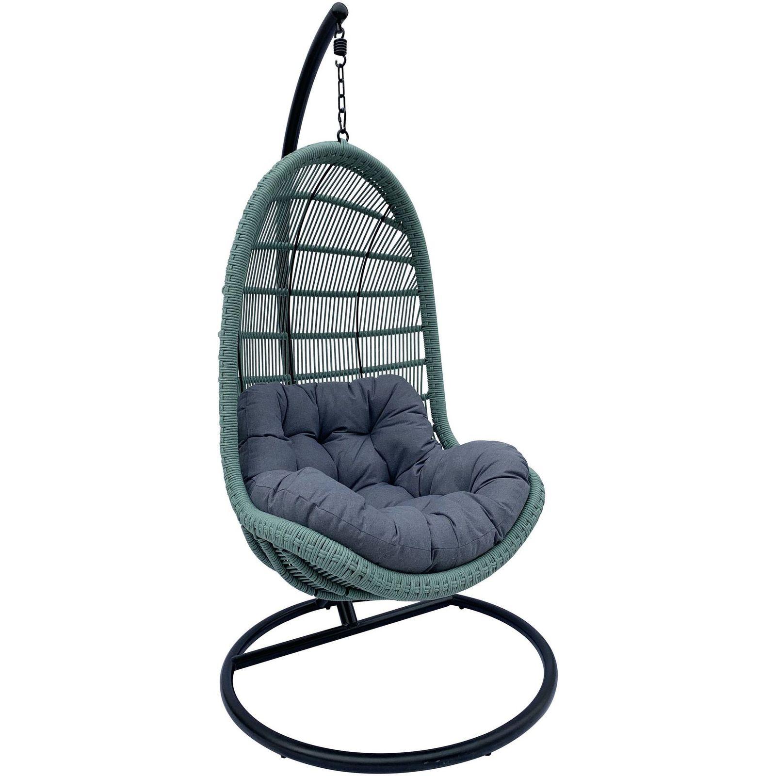 Garten Hängeschaukel Navy Seilgeflecht grün