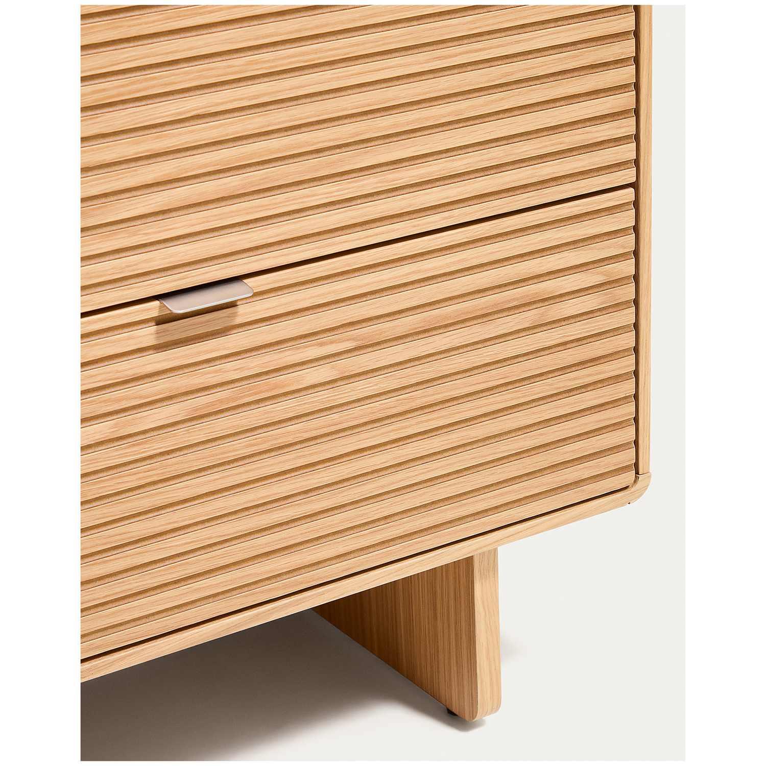 Kommode Norlen mit 6 Schubladen in Eichenfurnier mit naturfarbenem Finish FSC Mix Credit 120x75