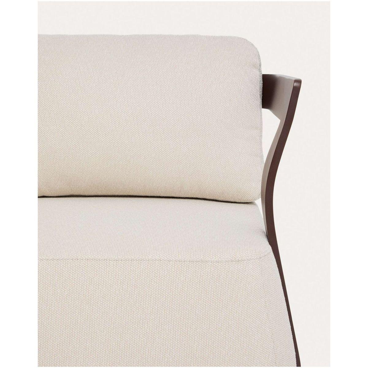 Gartensofa 3-Sitzer Tamaris Aluminium in Braun 217