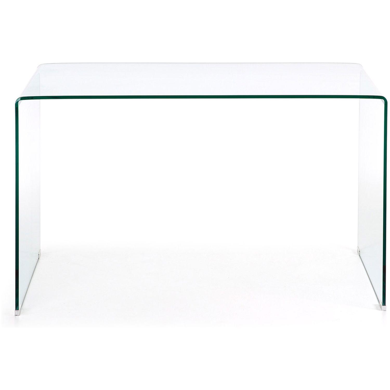 Schreibtisch Burano Glas transparent 125x70