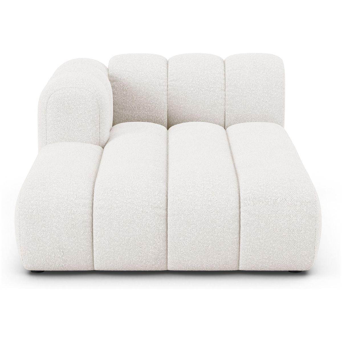 Chaise Longue Lupine - Ausrichtung: links - Bezug: Boucle (Baloo), White
