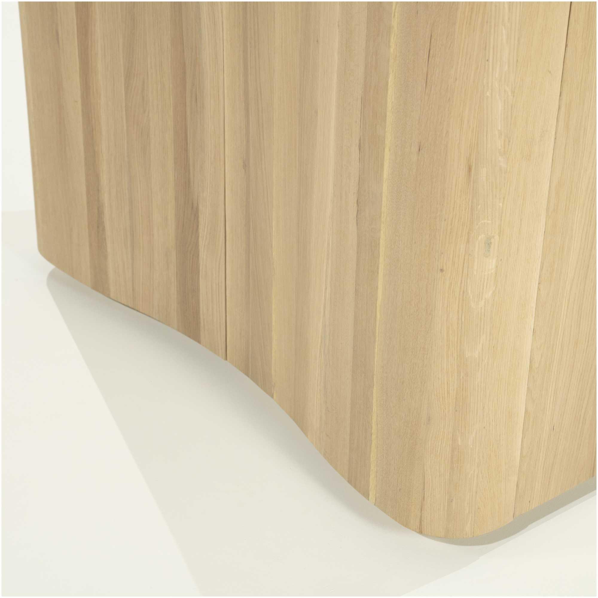 Holzschrank abgerundet Jaromir Eichenholz natur 120x210