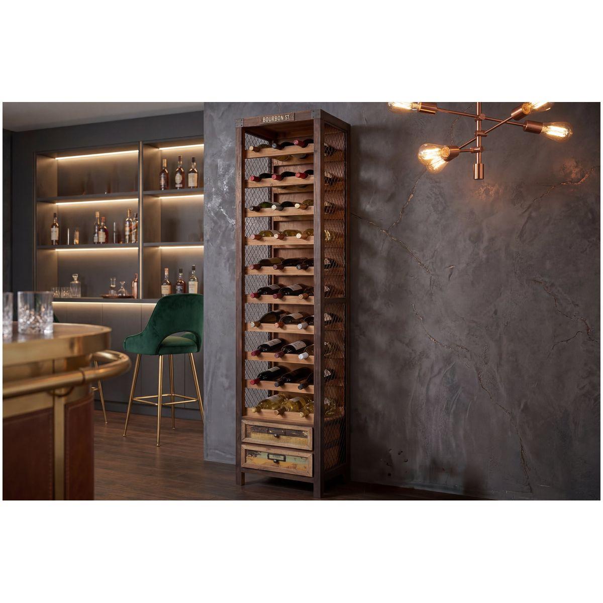 Barschrank Bologna Kiefernholz natur 38x191