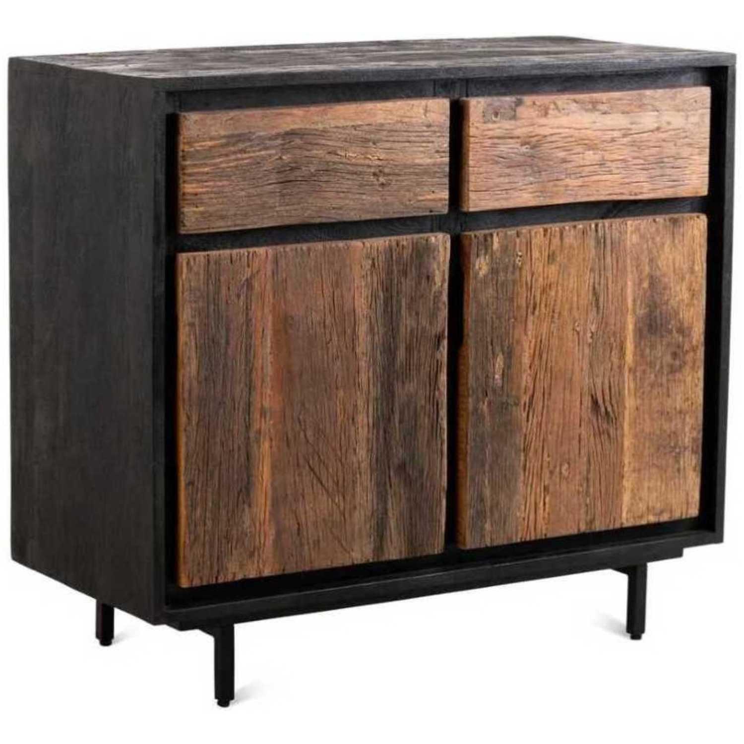 Kommode Aaliyah recyceltes Altholz Mangoholz 90x80