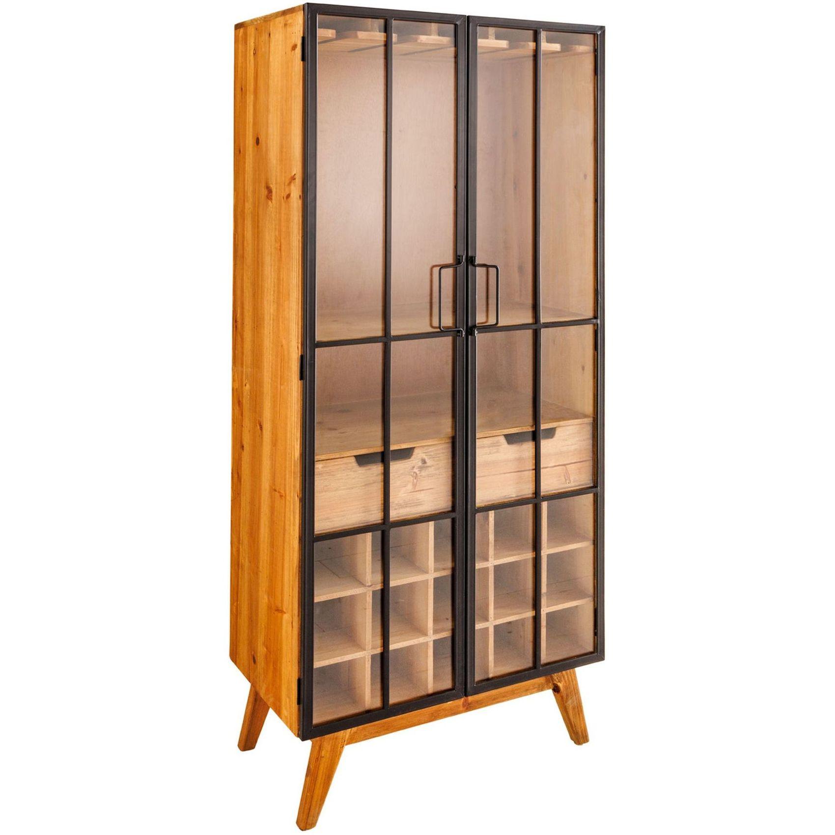 Barschrank Collector Tannenholz natur 60x150