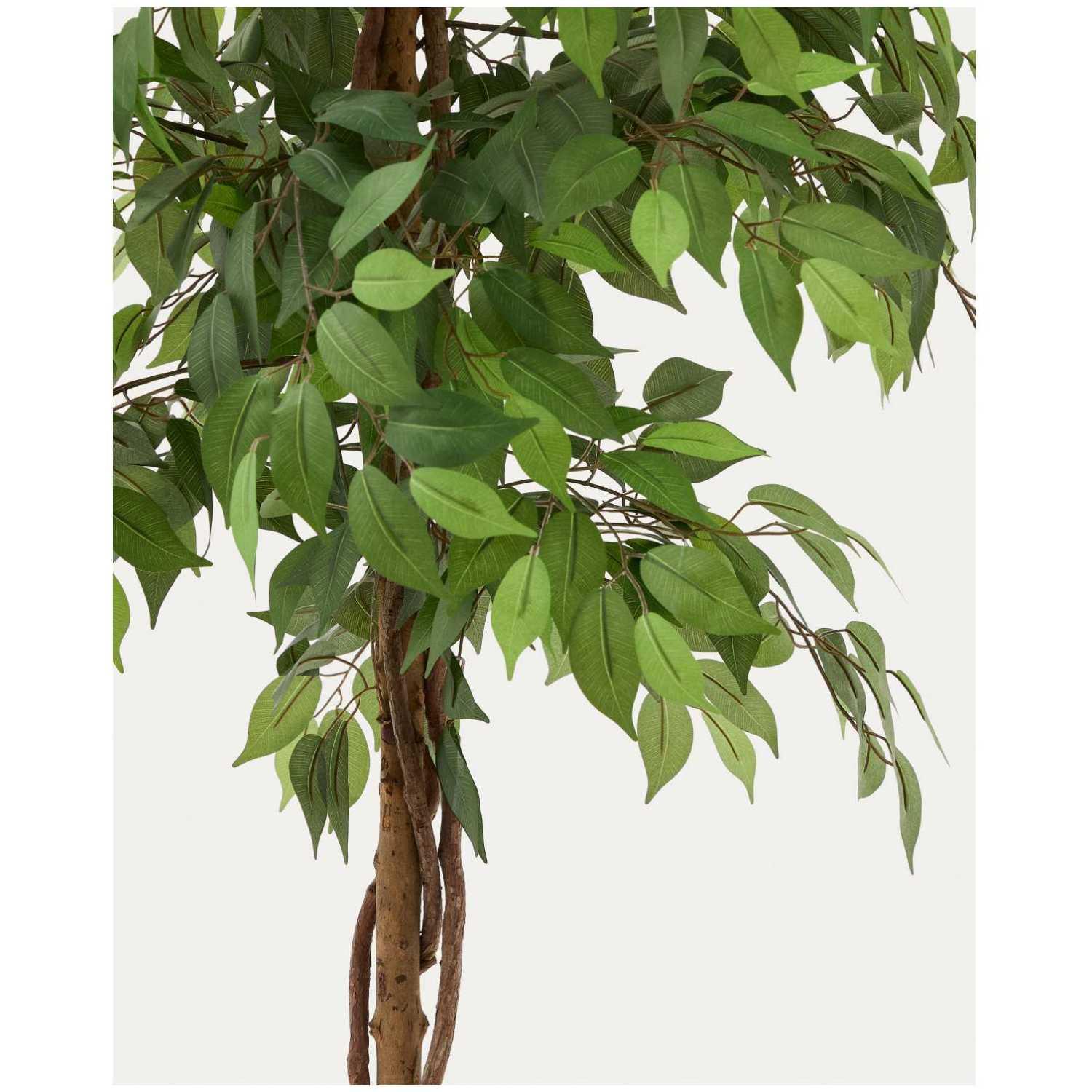 Kunstbaum Ficus mit schwarzem Topf 180