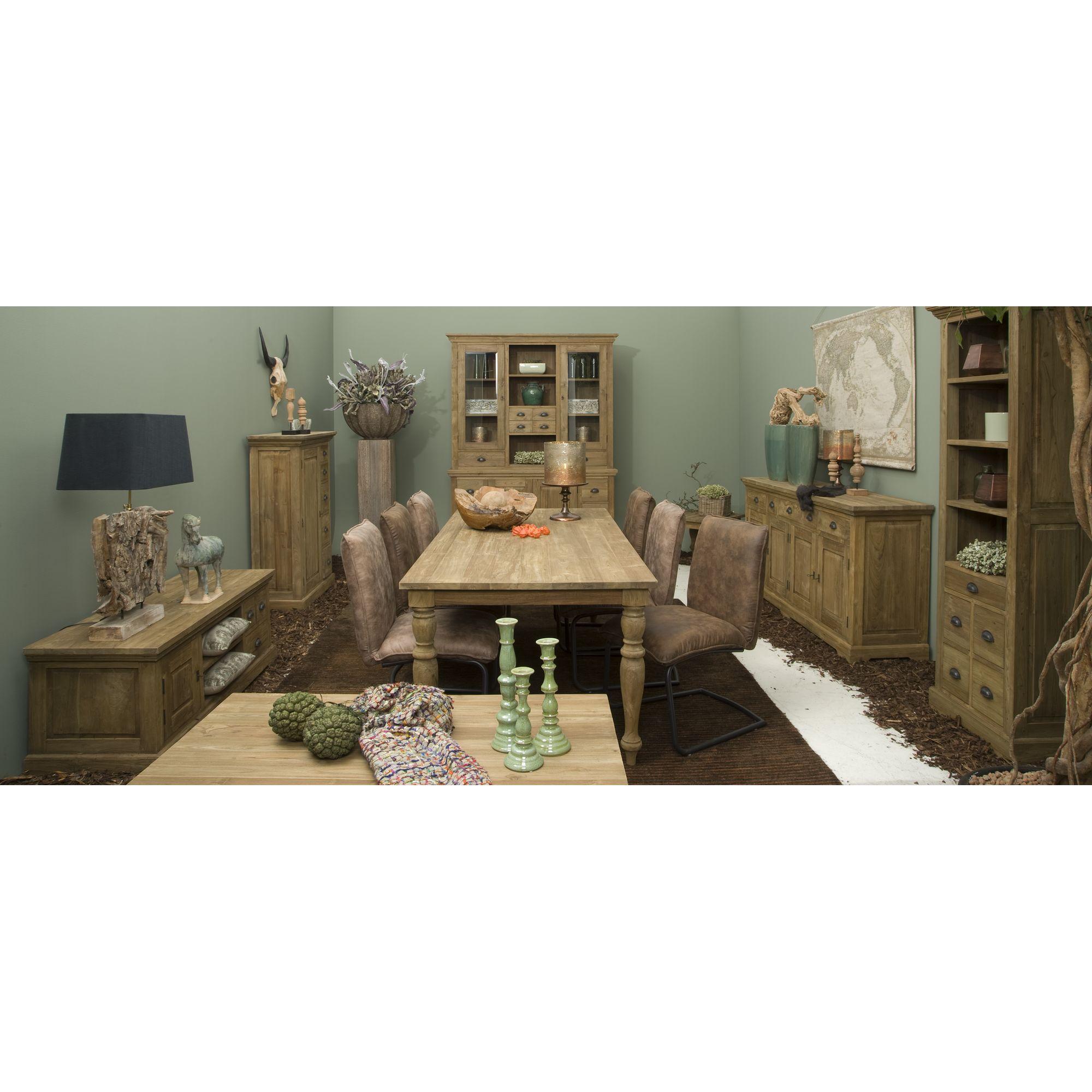 Hochkommode Provence 88x120 Teakholz