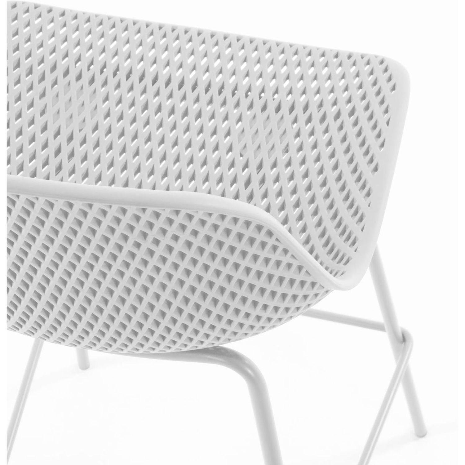 Barhocker Outdoor Garten Quinby Quinby weiss Sitzhöhe 65