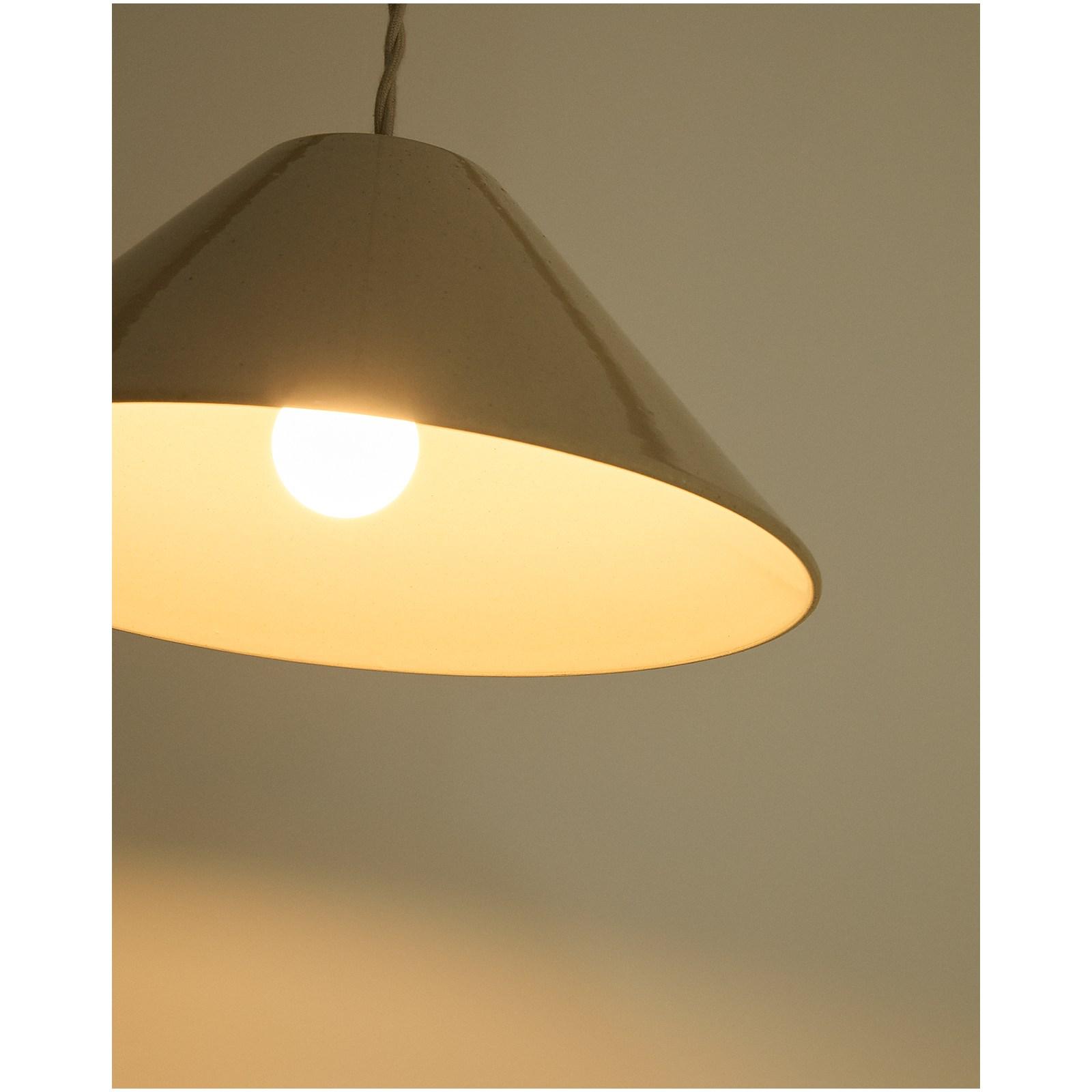 Deckenleuchte Ceren aus beiger Keramik 29x29