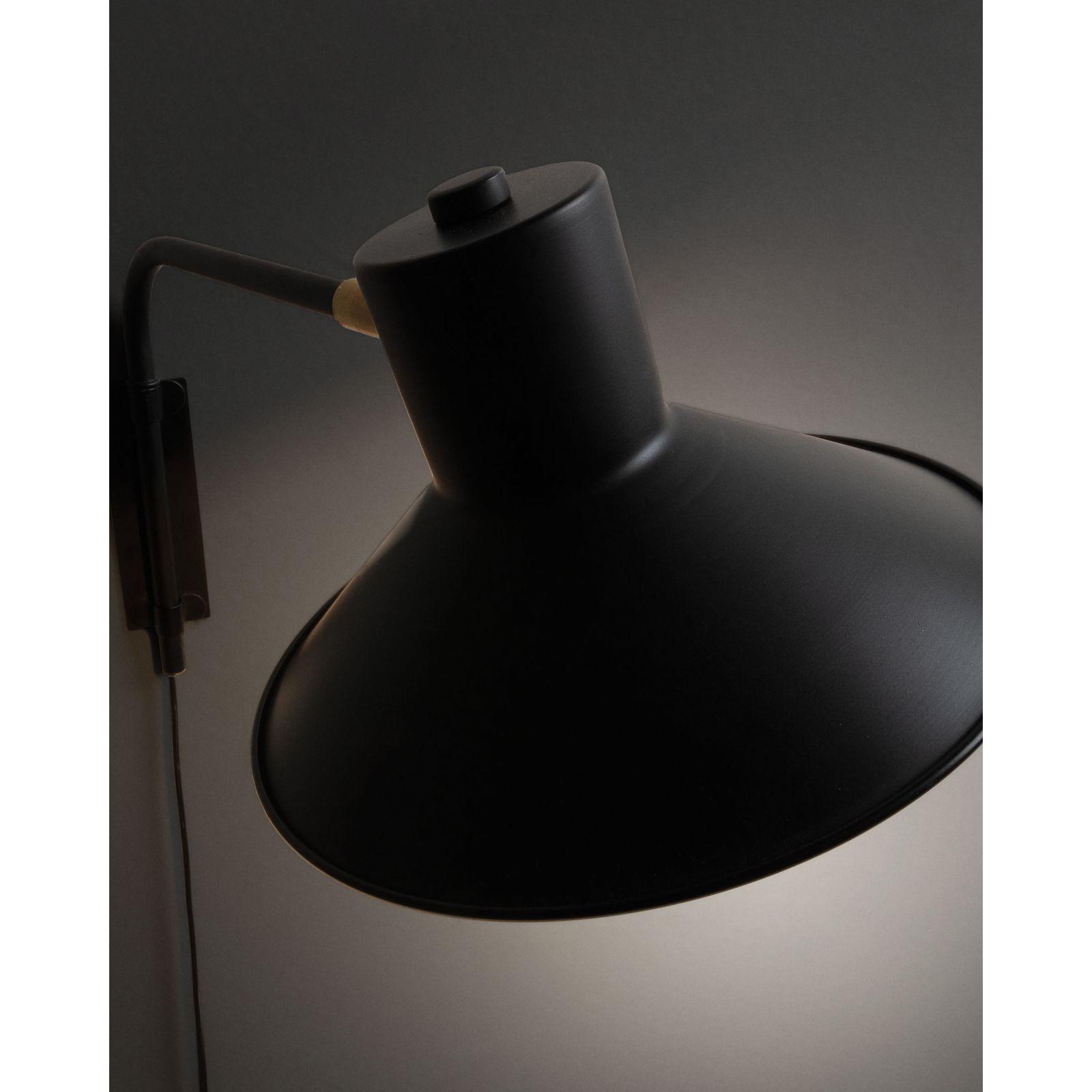 Wandleuchte Aria Metall schwarz 36cm