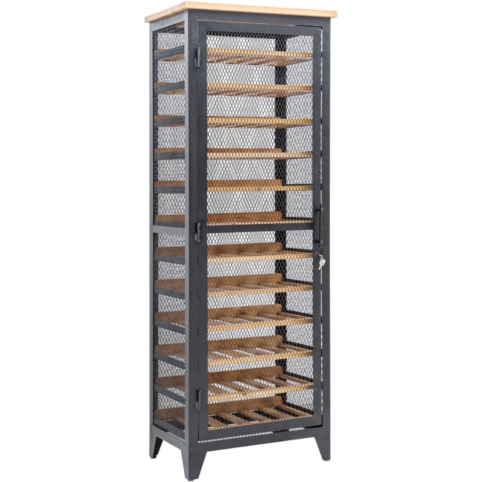 Weinschrank Winery 184cm Pinienholz natur