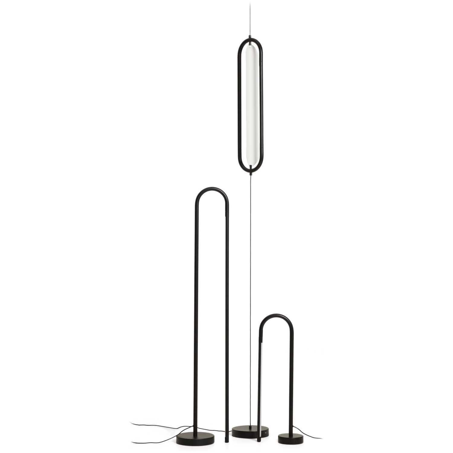 Deckenleuchte Bow aus schwarzem Aluminium Ø 16 cm