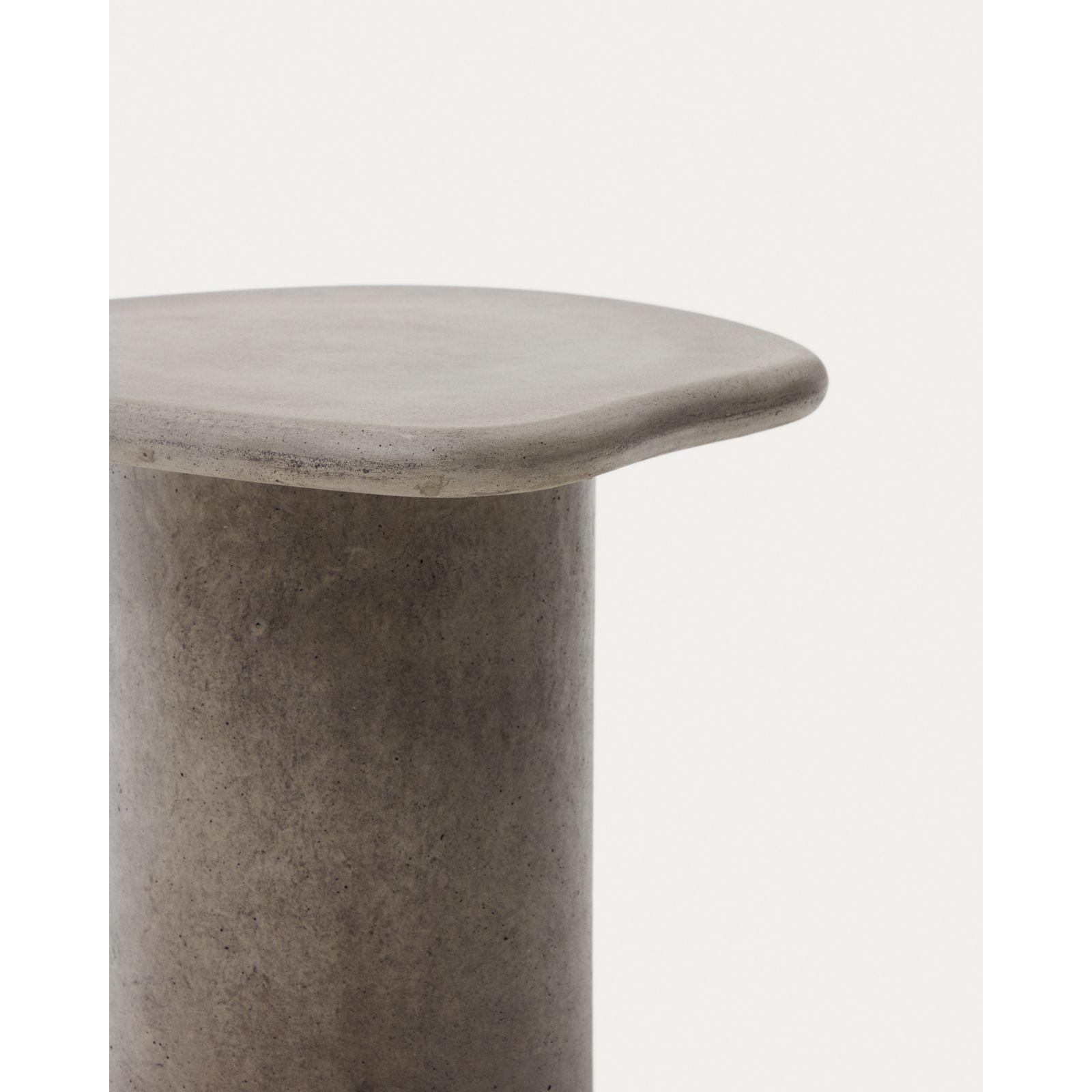 Beistelltisch Macarella Zement grau 48x47