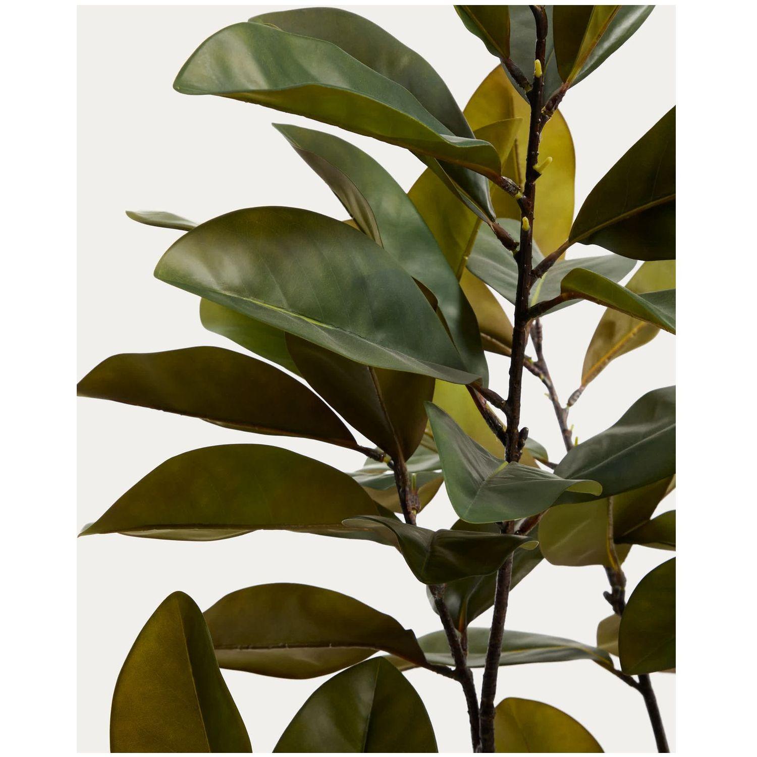 Künstlicher Magnolienbaum mit weissem Topf 160 cm