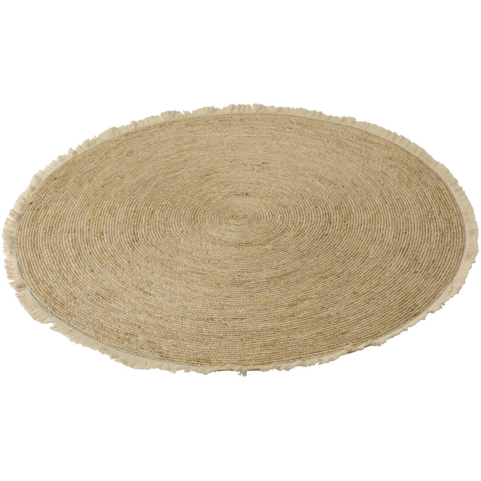 Teppich rund Natural Schilf Rattan natur 120x120