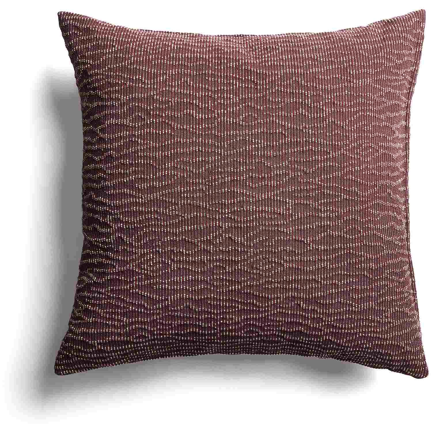Kissenbezug Alnori aus 100 % Baumwolle mit Jacquard-Muster granatrot 50 x 50 cm