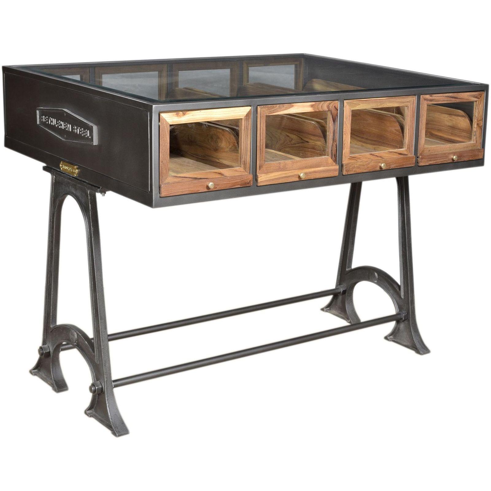 Präsentationstisch Teak Industrial 132