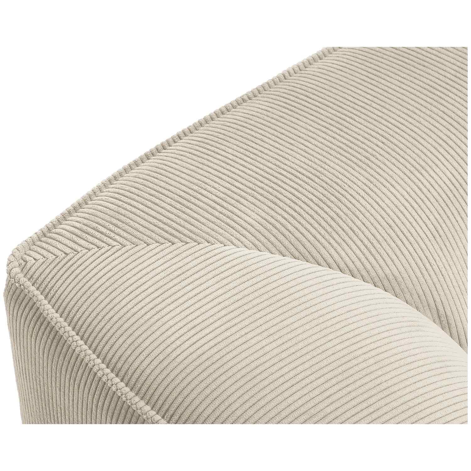 Wohnlandschaft U-Sofa Ruby - Ausrichtung: links - Bezug: Corduroy (Scala), Light Beige