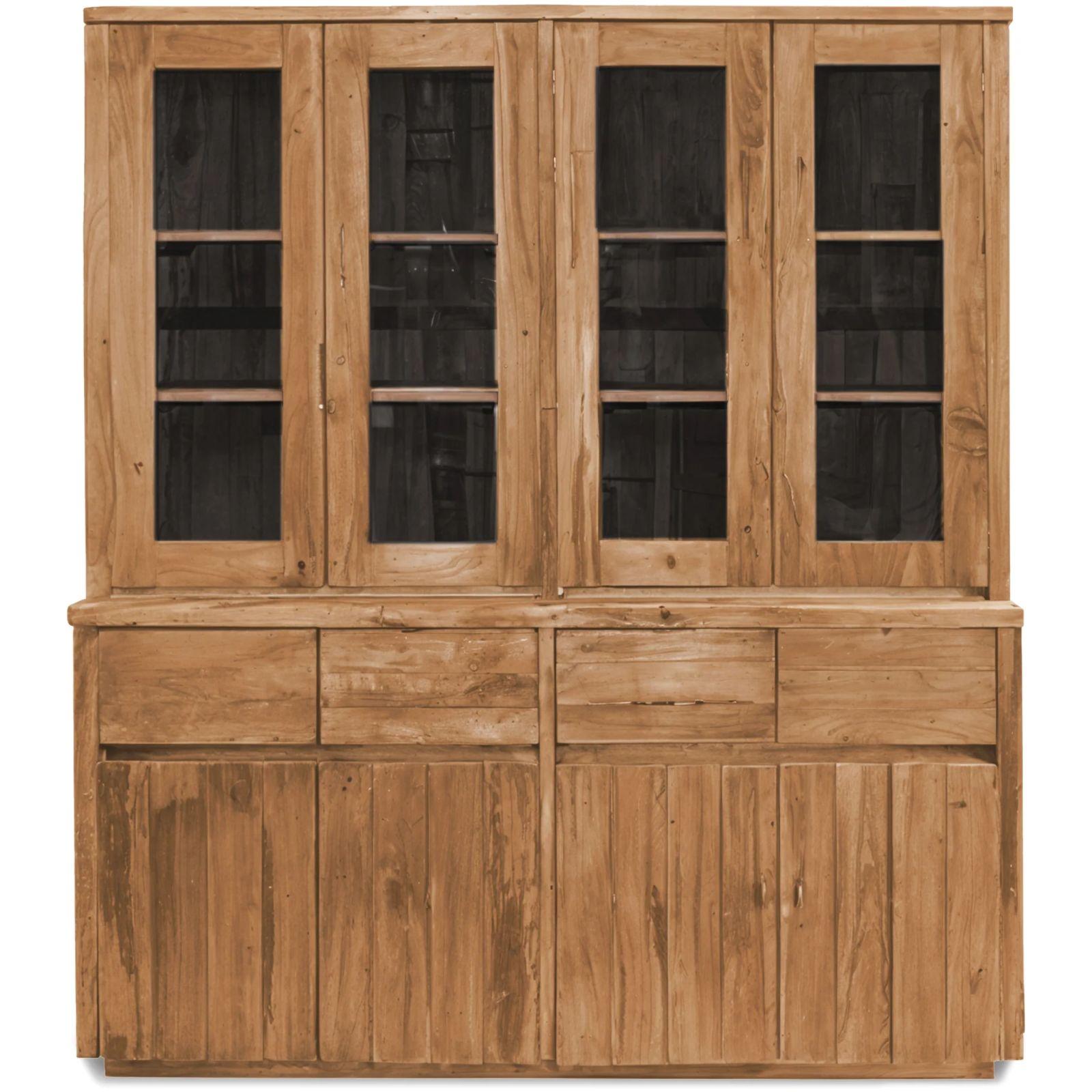 Buffetschrank Rustikal recyceltes Teakholz natur 200x210