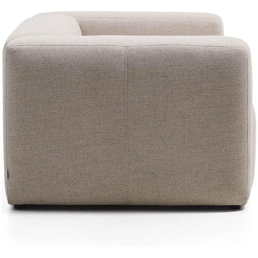 2-Sitzer-Sofa Blok in beiger Chenille 210 cm FSC Mix Credit