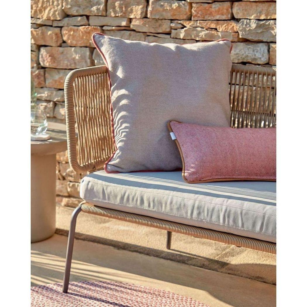 Gartensessel Aluminium Seil beige