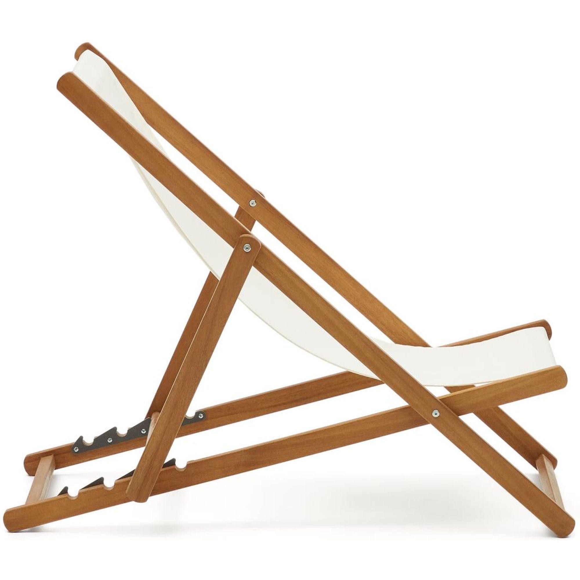 Liegestuhl Lounger beige (verstellbar)