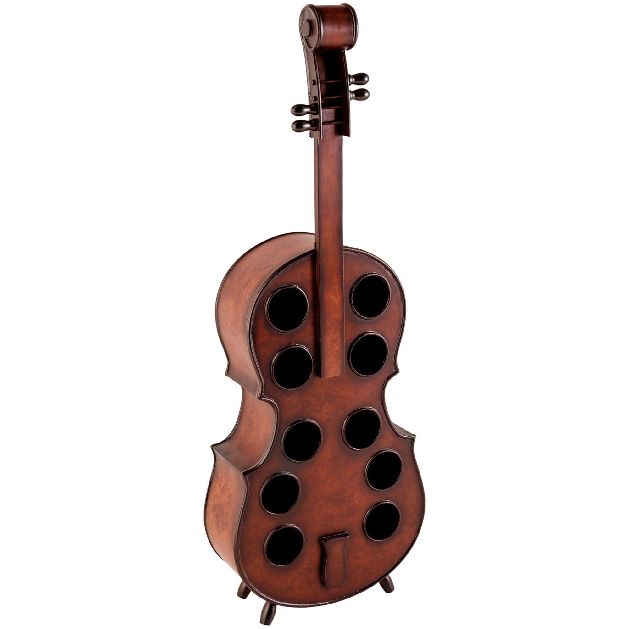 Weinregal Cello Gitarre Pinienholz braun