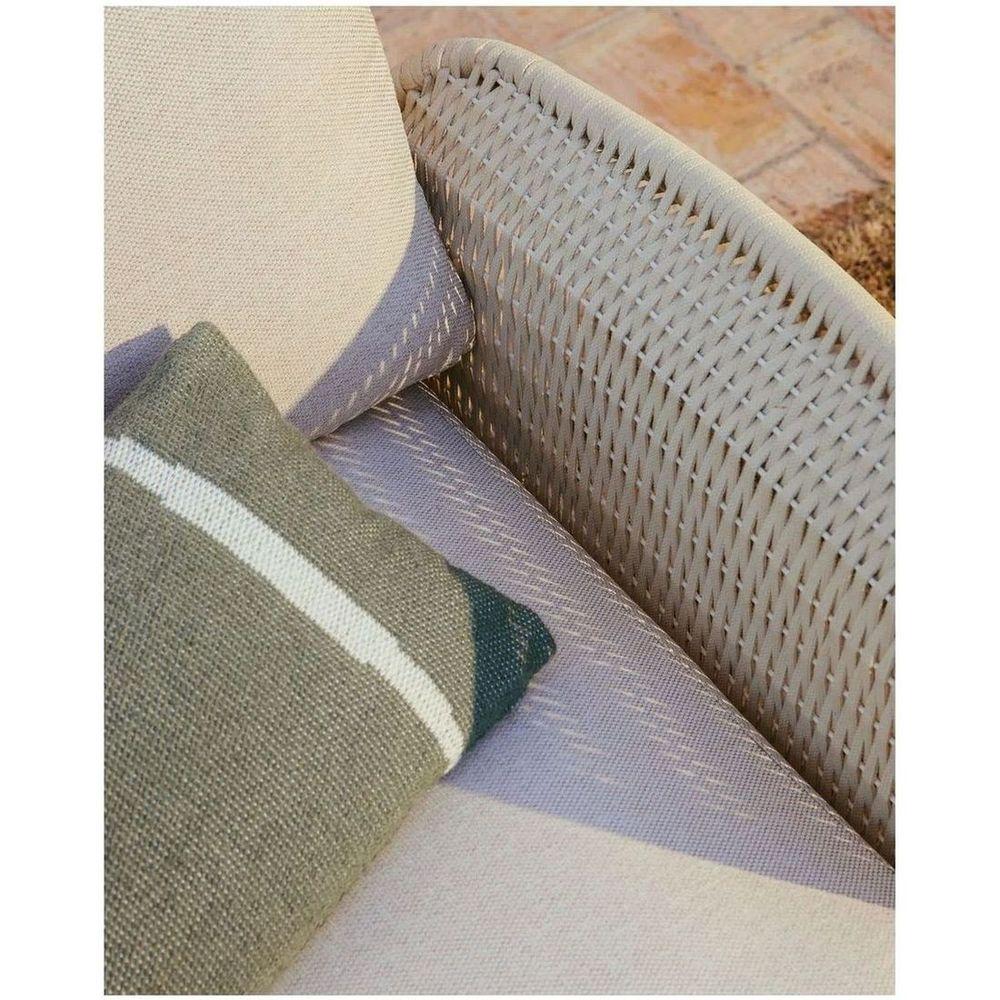 Gartensofa 2-Sitzer Alipa Akazienholz massiv Seil ecru 165