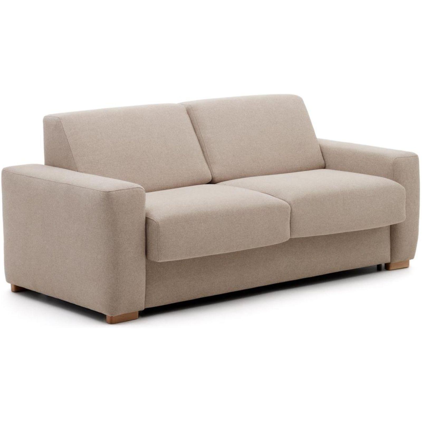 Bettsofa Anley Stoff Beige - Breite: 204cm