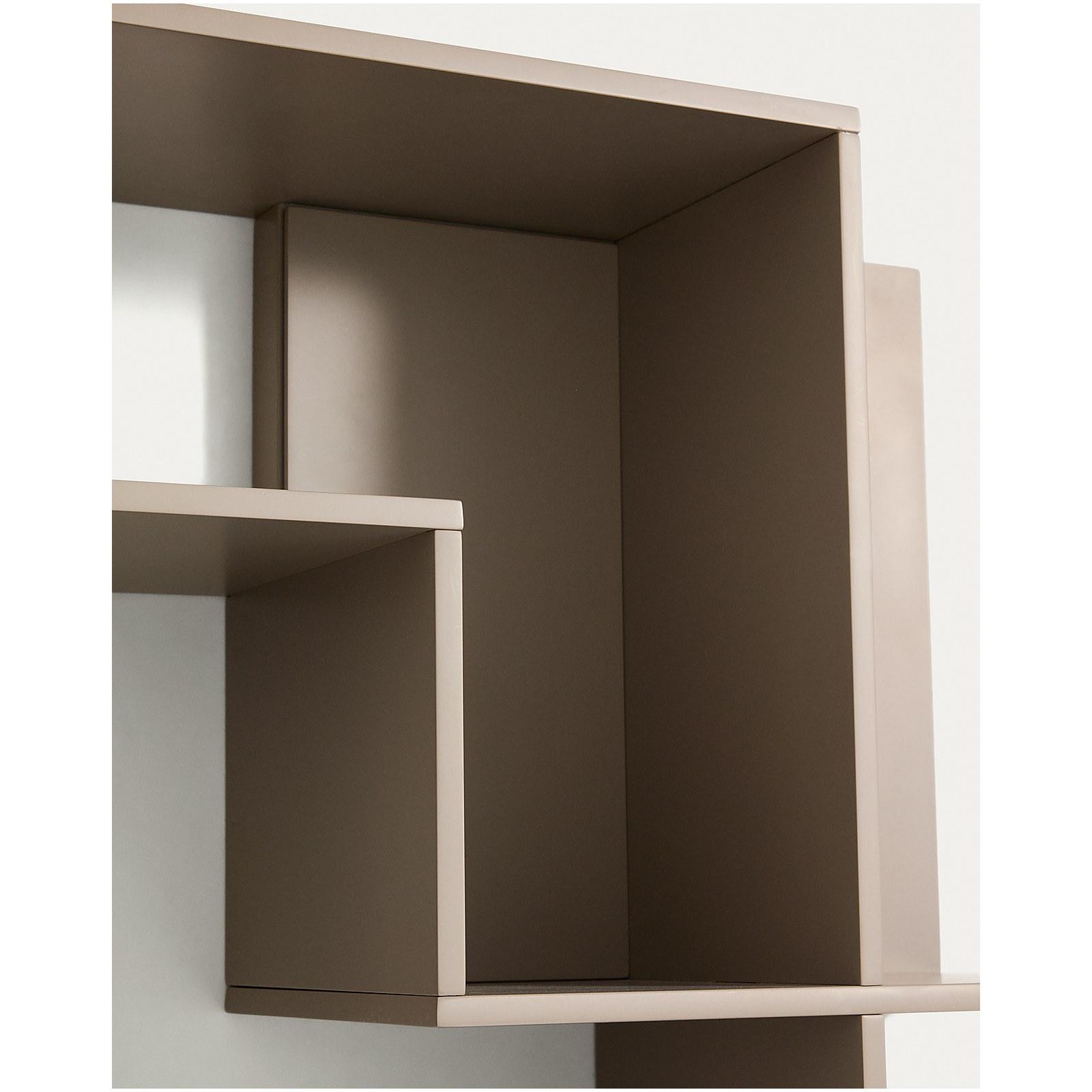 Modularregal Ina aus taupefarben lackiertem MDF 80x80 FSC 100%